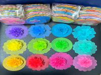 แบบแพ็คสลับสี 600แผ่น ยกโหล(ถุงละ50แผ่น)