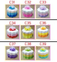 แบบแพ็คแล้วเซ็ต 3 สี ขอบดอกไม้