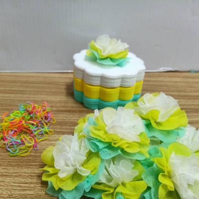 วีดีโอและรูปกระดาษสาห่อเหรียญโปรยทาน รุ่นเซ็ต3สี ขอบดอกไม้ แบบแพ็คแล้ว