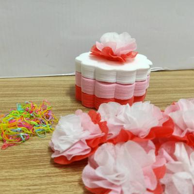 วีดีโอและรูปกระดาษสาห่อเหรียญโปรยทาน รุ่นเซ็ต3สี ขอบดอกไม้ แบบแพ็คแล้ว