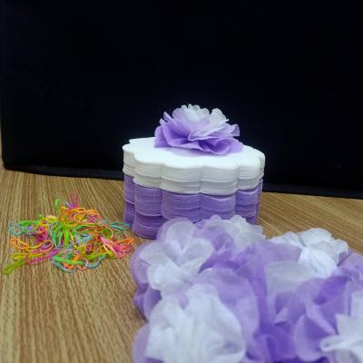 วีดีโอและรูปกระดาษสาห่อเหรียญโปรยทาน รุ่นเซ็ต3สี ขอบดอกไม้ แบบแพ็คแล้ว