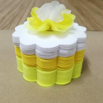 วีดีโอและรูปกระดาษสาห่อเหรียญโปรยทาน รุ่นเซ็ต3สี ขอบดอกไม้ แบบแพ็คแล้ว