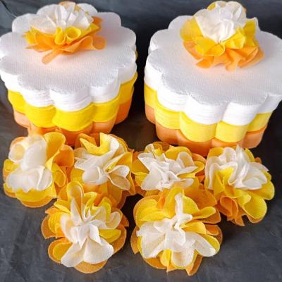 วีดีโอและรูปกระดาษสาห่อเหรียญโปรยทาน รุ่นเซ็ต3สี ขอบดอกไม้ แบบแพ็คแล้ว