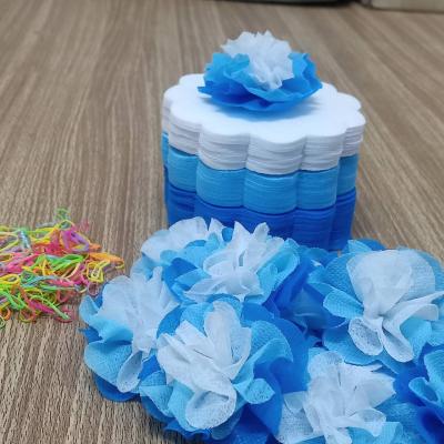 วีดีโอและรูปกระดาษสาห่อเหรียญโปรยทาน รุ่นเซ็ต3สี ขอบดอกไม้ แบบแพ็คแล้ว