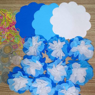 วีดีโอและรูปกระดาษสาห่อเหรียญโปรยทาน รุ่นเซ็ต3สี ขอบดอกไม้ แบบแพ็คแล้ว