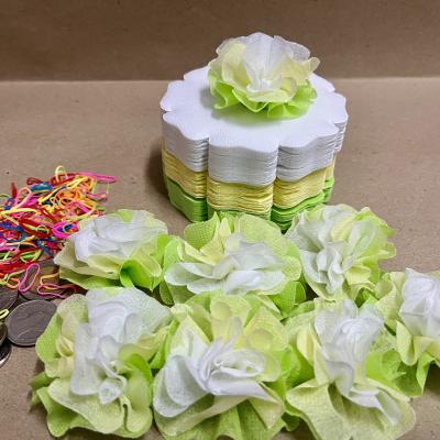 กระดาษสาห่อเหรียญโปรยทาน รุ่นเซ็ต3สี ขอบดอกโบตั๋น แบบแพ็คแล้ว