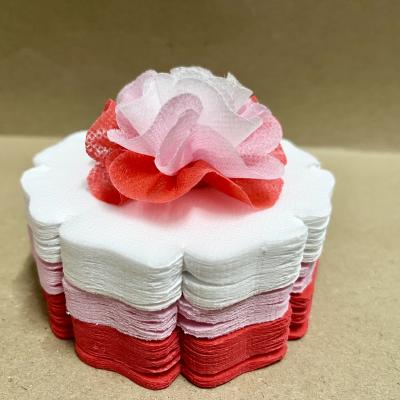 กระดาษสาห่อเหรียญโปรยทาน รุ่นเซ็ต3สี ขอบดอกโบตั๋น แบบแพ็คแล้ว