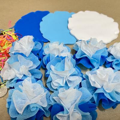 กระดาษสาห่อเหรียญโปรยทาน รุ่นเซ็ต3สี ขอบดอกโบตั๋น แบบแพ็คแล้ว