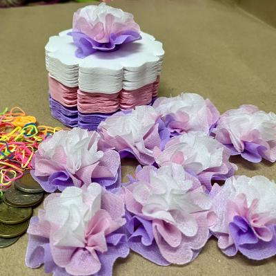 กระดาษสาห่อเหรียญโปรยทาน รุ่นเซ็ต3สี ขอบดอกโบตั๋น แบบแพ็คแล้ว