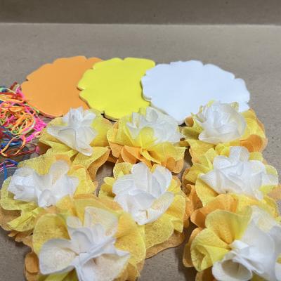 กระดาษสาห่อเหรียญโปรยทาน รุ่นเซ็ต3สี ขอบดอกโบตั๋น แบบแพ็คแล้ว