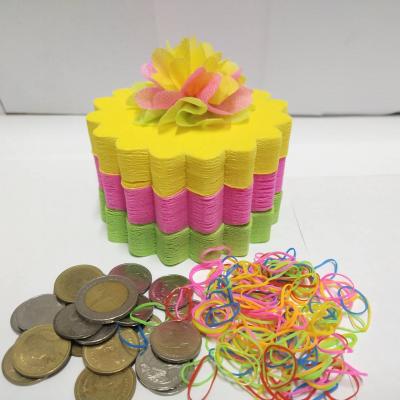 วีดีโอและรูปกระดาษสาห่อเหรียญโปรยทาน รุ่นเซ็ต3สี ขอบแหลม แบบแพ็คแล้ว