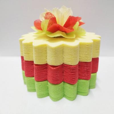 วีดีโอและรูปกระดาษสาห่อเหรียญโปรยทาน รุ่นเซ็ต3สี ขอบแหลม แบบแพ็คแล้ว