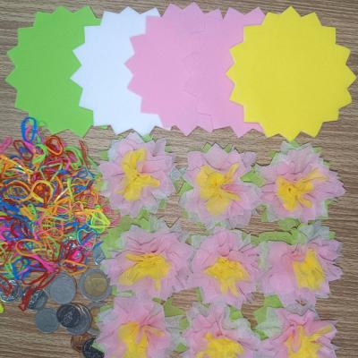 รูปกระดาษสาห่อเหรียญโปรยทาน รุ่นเซ็ต5ชั้น ขอบดอกบัว แบบแพ็คแล้ว 