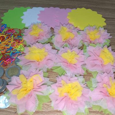 รูปกระดาษสาห่อเหรียญโปรยทาน รุ่นเซ็ต5ชั้น ขอบดอกบัว แบบแพ็คแล้ว 