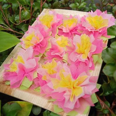 รูปกระดาษสาห่อเหรียญโปรยทาน รุ่นเซ็ต5ชั้น ขอบดอกบัว แบบแพ็คแล้ว 