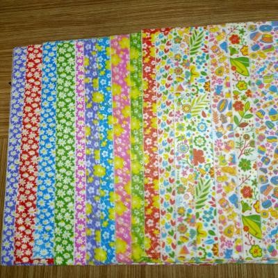 กระดาษสาเกาหลีเนื้อแข็งพิมพ์ลาย แพ็คละ5แผ่น (ลายเดียว5แผ่น)