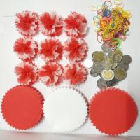 แบบแพ็คแล้ว เซ็ต3สี ขอบกลมหยัก