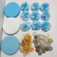 แบบแพ็คแล้ว เซ็ต3สี ขอบกลมหยัก