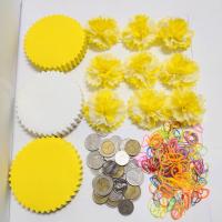 แบบแพ็คแล้ว เซ็ต3สี ขอบกลมหยัก