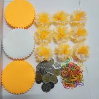 แบบแพ็คแล้ว เซ็ต3สี ขอบกลมหยัก