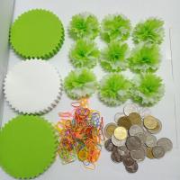 แบบแพ็คแล้ว เซ็ต3สี ขอบกลมหยัก