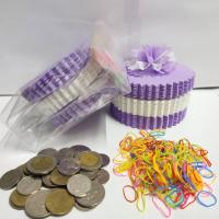 แบบแพ็คแล้ว เซ็ต3สี ขอบกลมหยัก