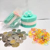 แบบแพ็คแล้ว เซ็ต3สี ขอบกลมหยัก