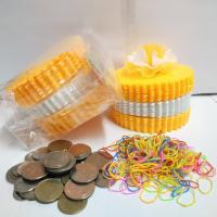 แบบแพ็คแล้ว เซ็ต3สี ขอบกลมหยัก