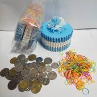 แบบแพ็คแล้ว เซ็ต3สี ขอบกลมหยัก