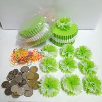 แบบแพ็คแล้ว เซ็ต3สี ขอบกลมหยัก