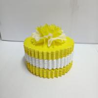 แบบแพ็คแล้ว เซ็ต3สี ขอบกลมหยัก