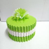 แบบแพ็คแล้ว เซ็ต3สี ขอบกลมหยัก