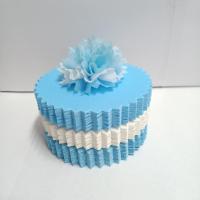 แบบแพ็คแล้ว เซ็ต3สี ขอบกลมหยัก