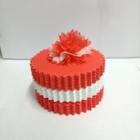 แบบแพ็คแล้ว เซ็ต3สี ขอบกลมหยัก